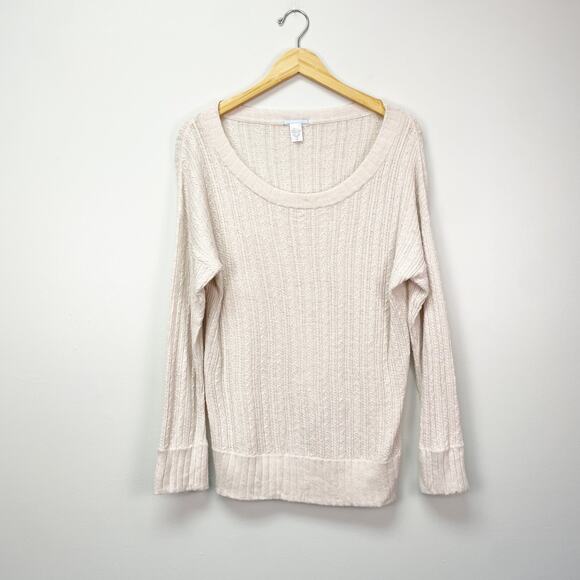 Eberjey Elsa Long Sleeve Top in Truffled Rose Medium - Picture 2 of 6